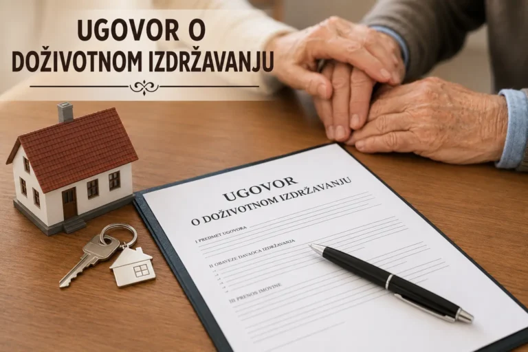 Ugovor o doživotnom izdržavanju – šta morate znati pre potpisivanja